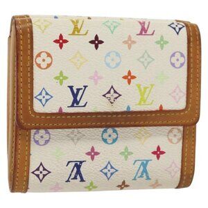 LOUIS VUITTON Multicolor Porte Monnaie Billets Cartes Credit M92983 Auth 130792